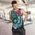 Hawaii Men Tank Top Whale Mix Hibiscus and Kanaka Maoli LT03 Black - Polynesian Pride