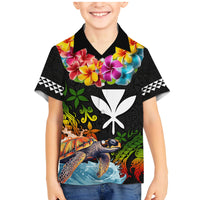 Hawaii Lei Day Family Matching Mermaid Dress and Hawaiian Shirt Hibiscus Wreath and Polynesian Pattern