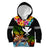 Hawaii Lei Day Kid Hoodie Hibiscus Wreath and Polynesian Pattern