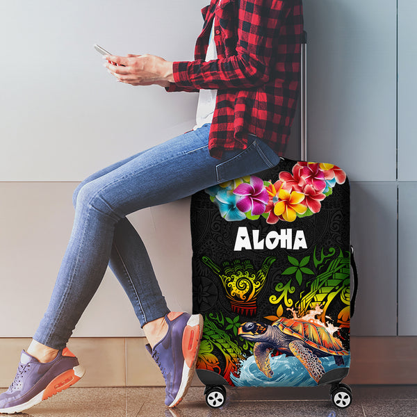 (Custom Personalised) Hawaii Luggage Cover Polynesian Tribal Art Ver.04 LT14