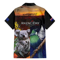 Australia and New Zealand ANZAC Day Family Matching Mermaid Dress and Hawaiian Shirt Tui Bird and Koala mix Maori and Aboriginal Pattern