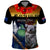 Australia and New Zealand ANZAC Day Polo Shirt Tui Bird and Koala mix Maori and Aboriginal Pattern