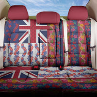 Hawaiian Lei Back Car Seat Cover National Flag Striped Style LT03 One Size Red - Polynesian Pride