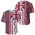 Hawaiian Lei Baseball Jersey National Flag Striped Style