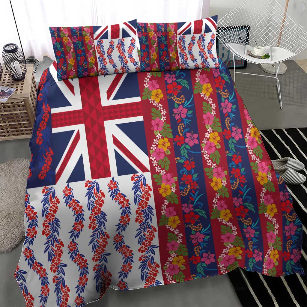Hawaiian Lei Bedding Set National Flag Striped Style