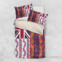 Hawaiian Lei Bedding Set National Flag Striped Style