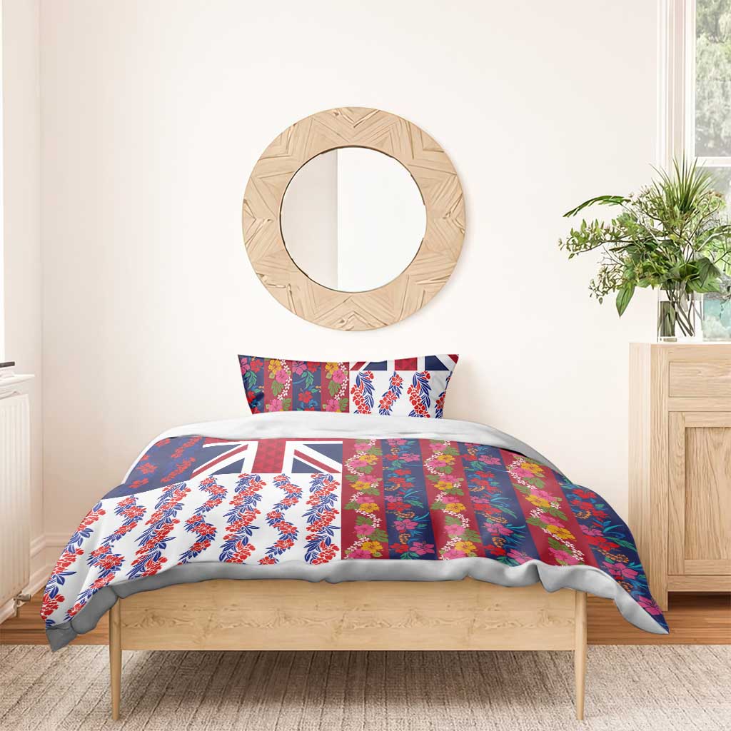 Hawaiian Lei Bedding Set National Flag Striped Style