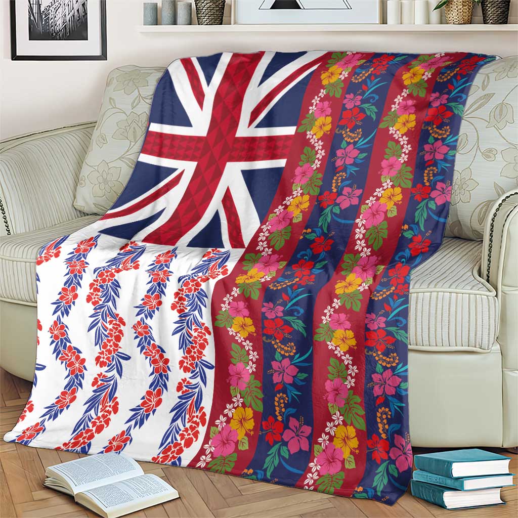 Hawaiian Lei Blanket National Flag Striped Style