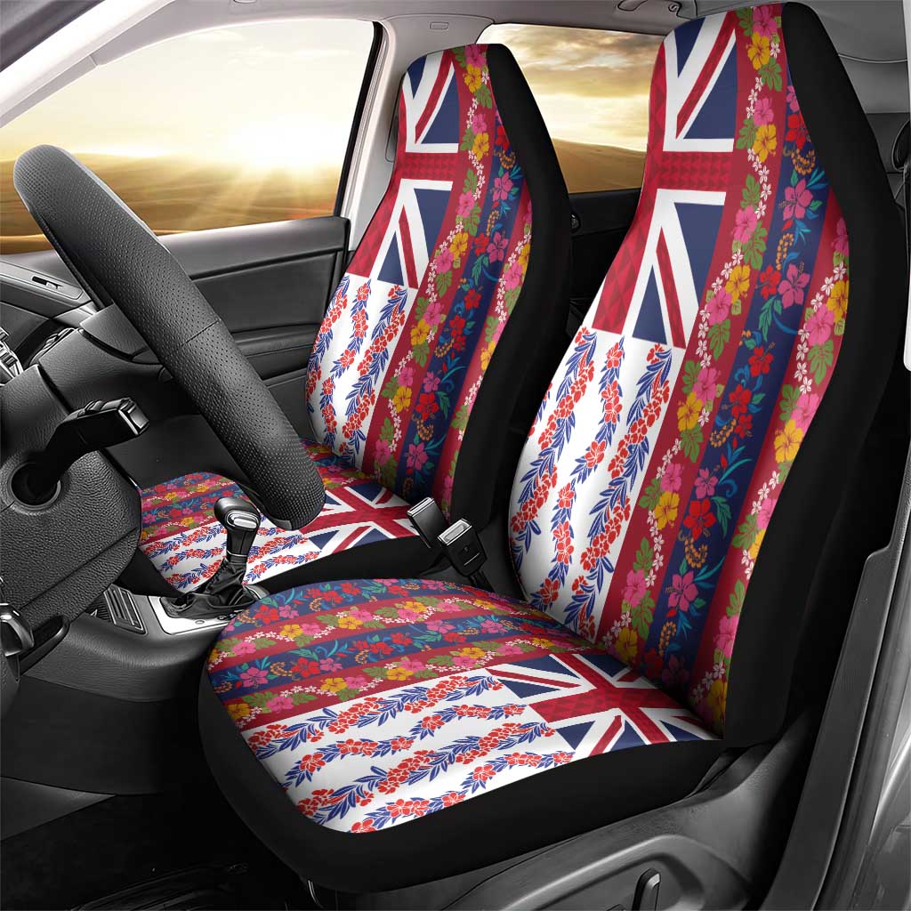 Hawaiian Lei Car Seat Cover National Flag Striped Style