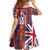 Hawaiian Lei Family Matching Mermaid Dress and Hawaiian Shirt National Flag Striped Style