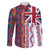 Hawaiian Lei Family Matching Mermaid Dress and Hawaiian Shirt National Flag Striped Style