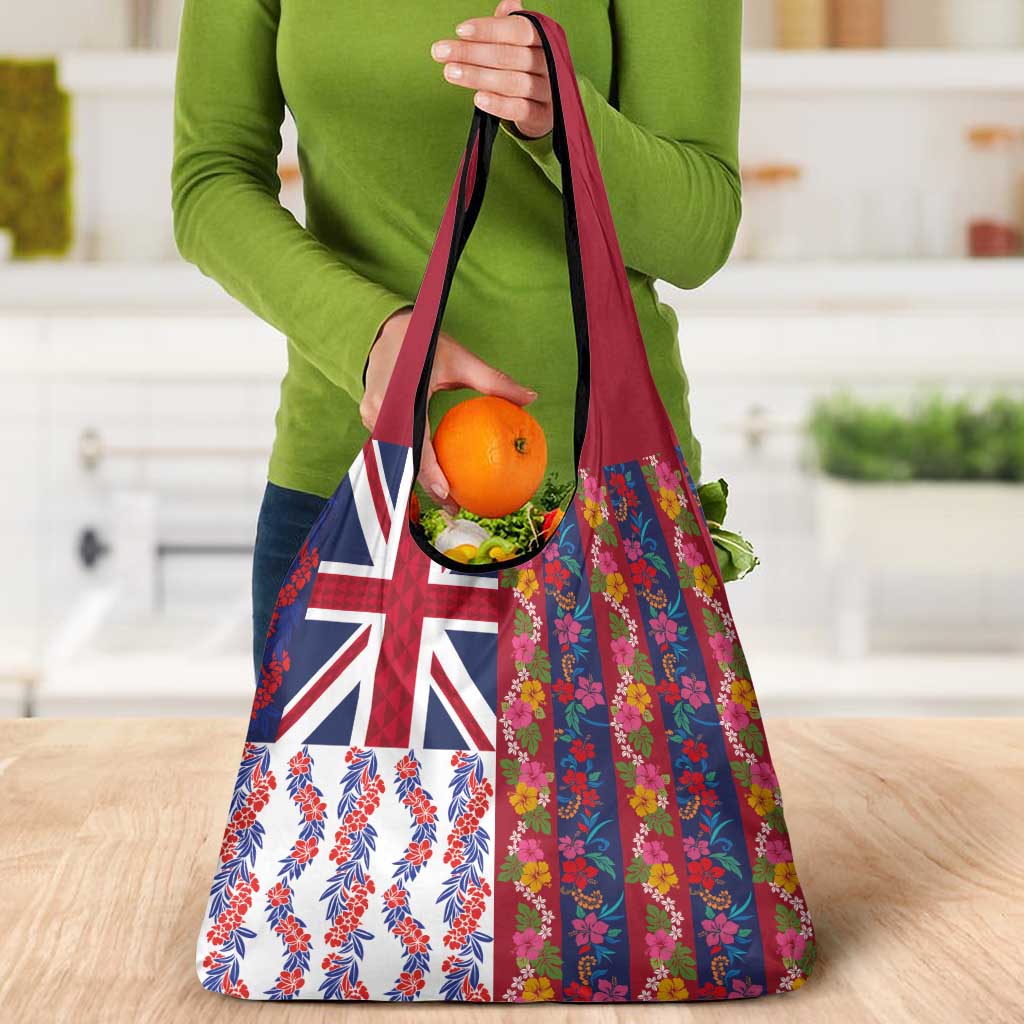 Hawaiian Lei Grocery Bag National Flag Striped Style