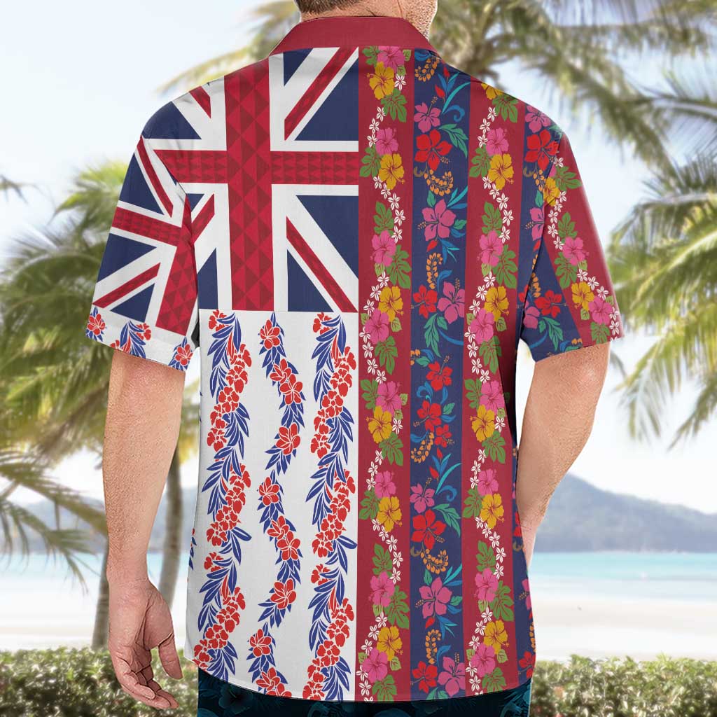 Hawaiian Lei Hawaiian Shirt National Flag Striped Style
