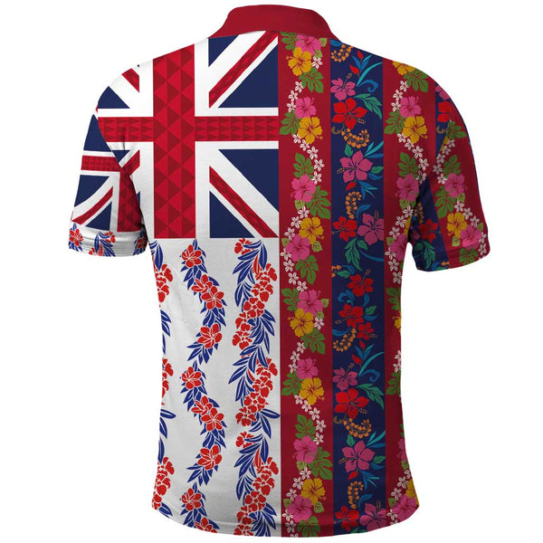 Hawaii Long Sleeve Shirt Red Polynesian Line Style LT9 main image 0