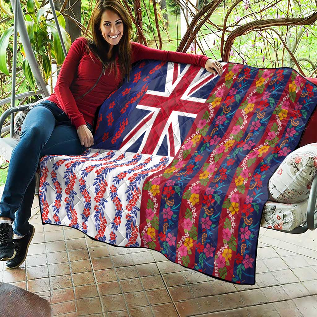Hawaiian Lei Quilt National Flag Striped Style