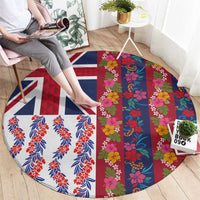 Hawaiian Lei Round Carpet National Flag Striped Style LT03 - Polynesian Pride
