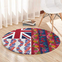 Hawaiian Lei Round Carpet National Flag Striped Style LT03 - Polynesian Pride