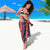 Hawaiian Lei Sarong National Flag Striped Style