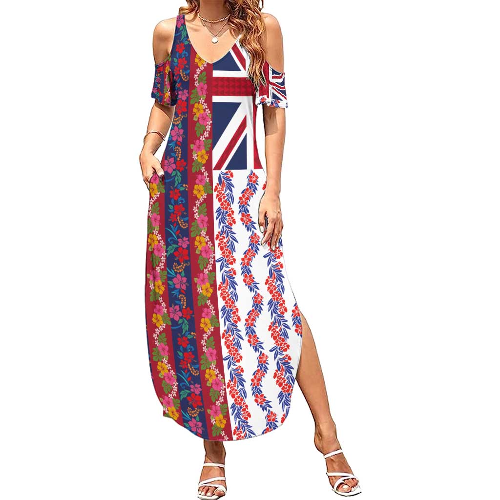 flag maxi dress Hawaiian Lei Summer National Striped Style RESORT23 size-womens-clothing_:XS Featuring a soft Knee Length Fashionable Red