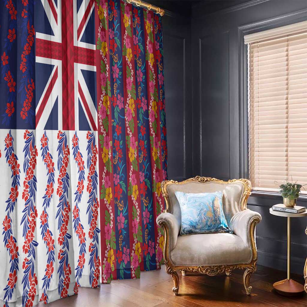 Hawaiian Lei Window Curtain National Flag Striped Style