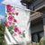 Hawaiian Hibiscus and Art Polynesian Tattoo Garden Flag White Color
