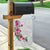 Hawaiian Hibiscus and Art Polynesian Tattoo Garden Flag White Color