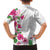 Hawaiian Hibiscus and Art Polynesian Tattoo Kid Hawaiian Shirt White Color