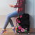 Hawaiian Hibiscus and Art Polynesian Tattoo Luggage Cover Black Color