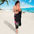 Hawaiian Hibiscus and Art Polynesian Tattoo Sarong Black Color