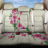 Hawaiian Hibiscus and Art Polynesian Tattoo Back Car Seat Cover Beige Color LT03 One Size Beige - Polynesian Pride