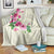 Hawaiian Hibiscus and Art Polynesian Tattoo Blanket Beige Color