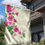 Hawaiian Hibiscus and Art Polynesian Tattoo Garden Flag Beige Color