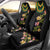 Hawaiian Lei Plumeria and Tropical Leaves Car Seat Cover Watercolor Style
