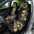 Hawaiian Lei Plumeria and Tropical Leaves Car Seat Cover Watercolor Style