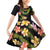 Hawaiian Lei Plumeria and Tropical Leaves Family Matching Off Shoulder Short Dress and Hawaiian Shirt Watercolor Style