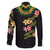 Hawaiian Lei Plumeria and Tropical Leaves Family Matching Short Sleeve Bodycon Dress and Hawaiian Shirt Watercolor Style
