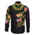 Hawaiian Lei Plumeria and Tropical Leaves Family Matching Summer Maxi Dress and Hawaiian Shirt Watercolor Style