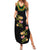 Hawaiian Lei Plumeria and Tropical Leaves Family Matching Summer Maxi Dress and Hawaiian Shirt Watercolor Style