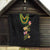 Hawaiian Lei Plumeria and Tropical Leaves Quilt Watercolor Style