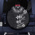 Hawaiian Lei Plumeria and Tropical Leaves Spare Tire Cover Watercolor Style-Grayscale