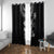 Hawaiian Lei Plumeria and Tropical Leaves Window Curtain Watercolor Style-Grayscale