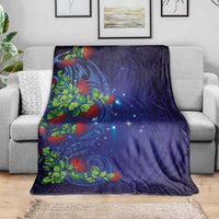 Matariki New Zealand Maori and Pohutukawa Blanket Galaxy Blue Sky Style LT03 - Polynesian Pride
