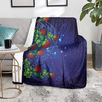 Matariki New Zealand Maori and Pohutukawa Blanket Galaxy Blue Sky Style LT03 - Polynesian Pride