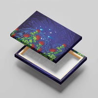 Matariki New Zealand Maori and Pohutukawa Canvas Wall Art Galaxy Blue Sky Style LT03 - Polynesian Pride