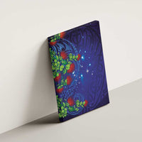 Matariki New Zealand Maori and Pohutukawa Canvas Wall Art Galaxy Blue Sky Style LT03 - Polynesian Pride