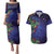 Matariki New Zealand Maori and Pohutukawa Couples Matching Puletasi and Hawaiian Shirt Galaxy Blue Sky Style