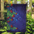Matariki New Zealand Maori and Pohutukawa Garden Flag Galaxy Blue Sky Style