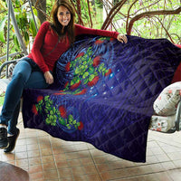 Matariki New Zealand Maori and Pohutukawa Quilt Galaxy Blue Sky Style