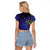 Matariki New Zealand Maori and Pohutukawa Raglan Cropped T Shirt Galaxy Blue Sky Style