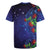 Matariki New Zealand Maori and Pohutukawa Rugby Jersey Galaxy Blue Sky Style